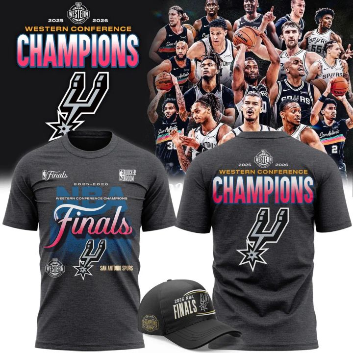 San Antonio Spurs 2026 Western Conference Champions T-Shirt