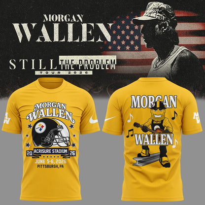 Exclusive MW x Pittsburgh Steelers - brings his Still The Problem Tour 2026 to Acrisure Stadium T-Shirt