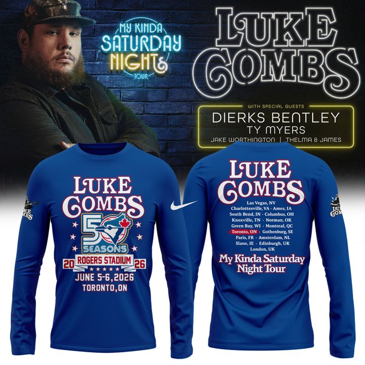 LC x Toronto Blue Jays 50th Anniversary - My Kinda Saturday Night Tour 2026 Long Tee