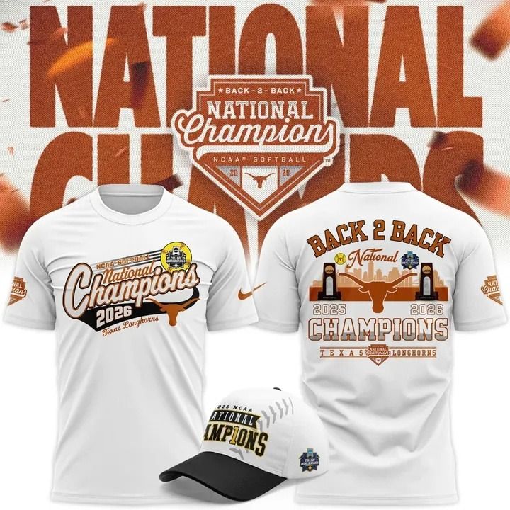 Texas Longhorns Back To Back NATIONAL CHAMPIONS T-shirt