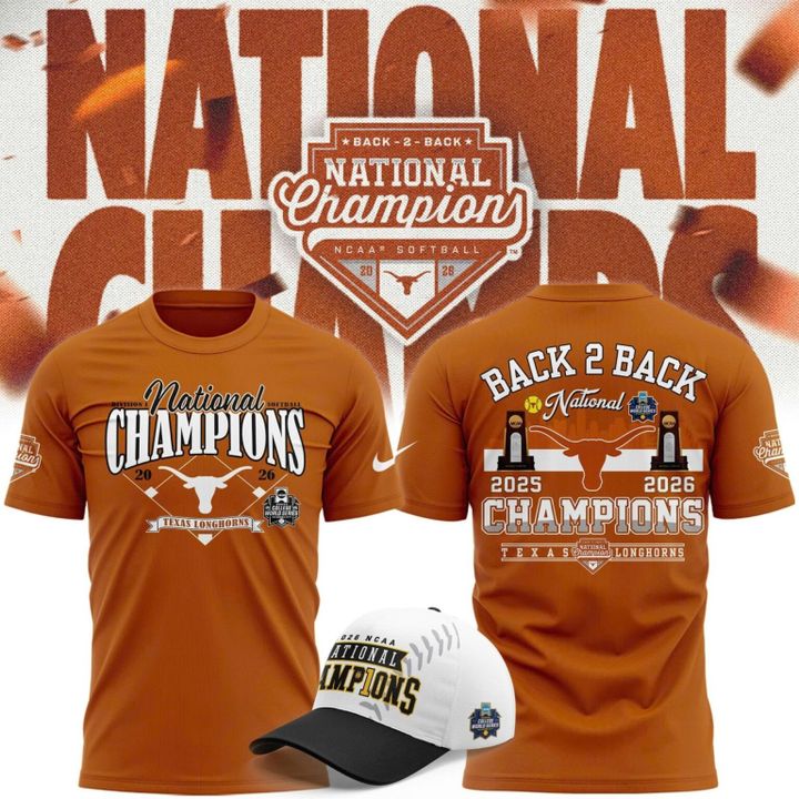Texas Longhorns Back To Back NATIONAL CHAMPIONS T-shirt