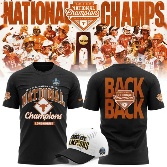 Texas Longhorns Back To Back NATIONAL CHAMPIONS T-shirt