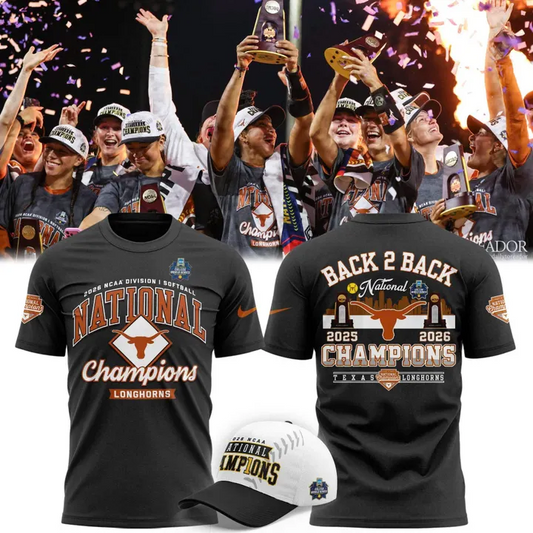 Texas Longhorns Back To Back NATIONAL CHAMPIONS T-shirt