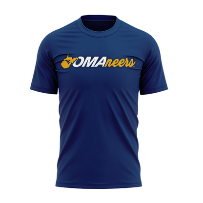 West Virginia Mountaineers 2026 Baseball Men's College World Series Omaneers Navy T-Shirt
