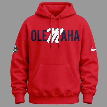 Limited Edition "Olemaha" Hoodie Ole Miss Baseball CWS2026