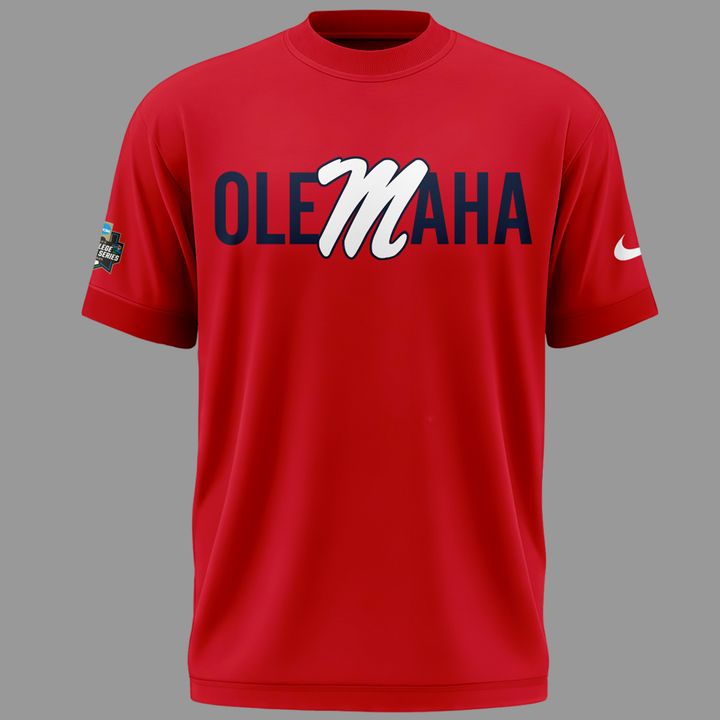 Limited Edition "Olemaha" T-Shirt Ole Miss Baseball CWS2026