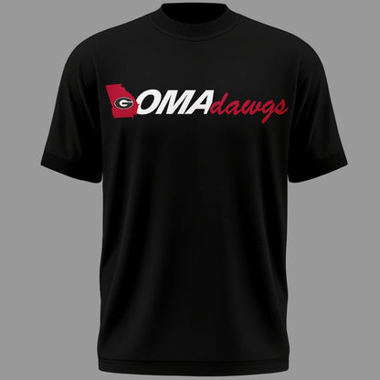 2.Limited Edition "Omadawgs" Black T-Shirt Georgia Baseball CWS2026