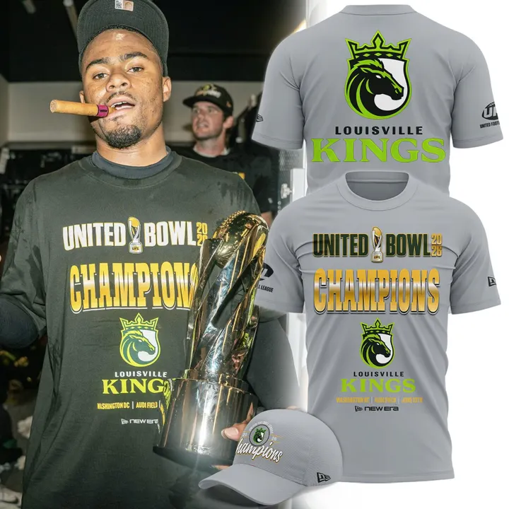 Louisville Kings United Bowl Champions 2026 Reigning Champions T-Shirt_1002