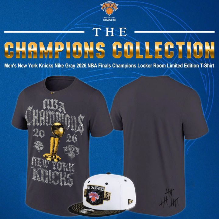 NY Knicks 2026 Finals Champions Limited Edition Locker Room Tshirt