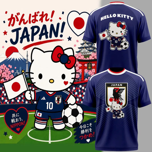 Limited Edition Japan Soccer x Hello Kitty TShirt
