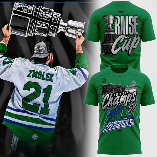 Limited Edition Florida Everblades 2026 Kelly Cup Champions TShirt