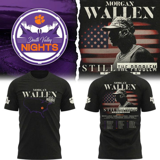 Clemson Tigers x Morgan Wallen 2026 Still The Problem Tour T-Shirt