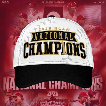 Oklahoma Sooners 2026 Baseball National Champions Cap