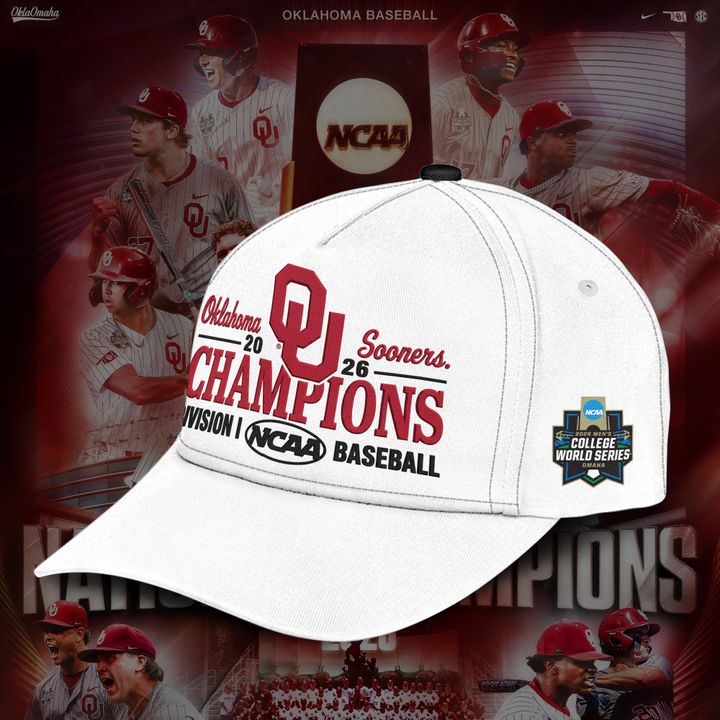Oklahoma Sooners 2026 Baseball National Champions Cap
