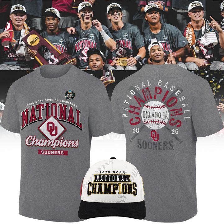 Oklahoma Sooners 2026 Baseball National Champions Tshirt