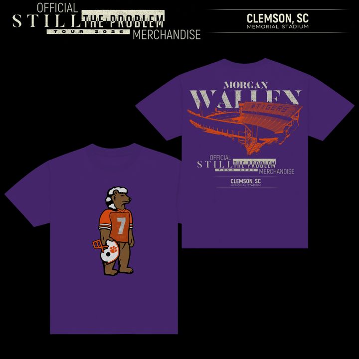 Morgan Wallen: The Clemson Takeover Tee Limited Tour Drop