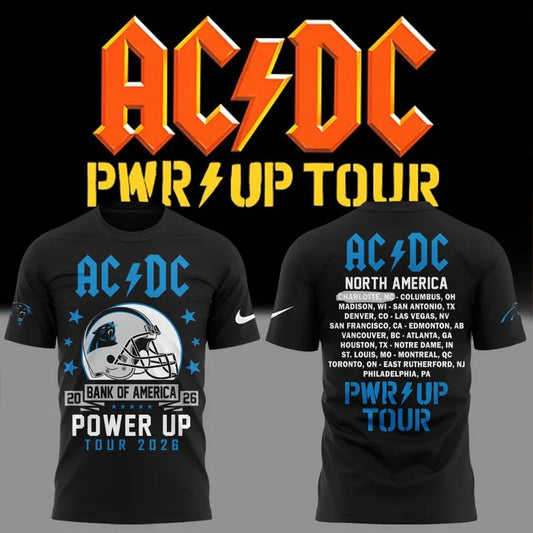 2026 Power Up Tour AC/DC x Carolina Panthers T-Shirt
