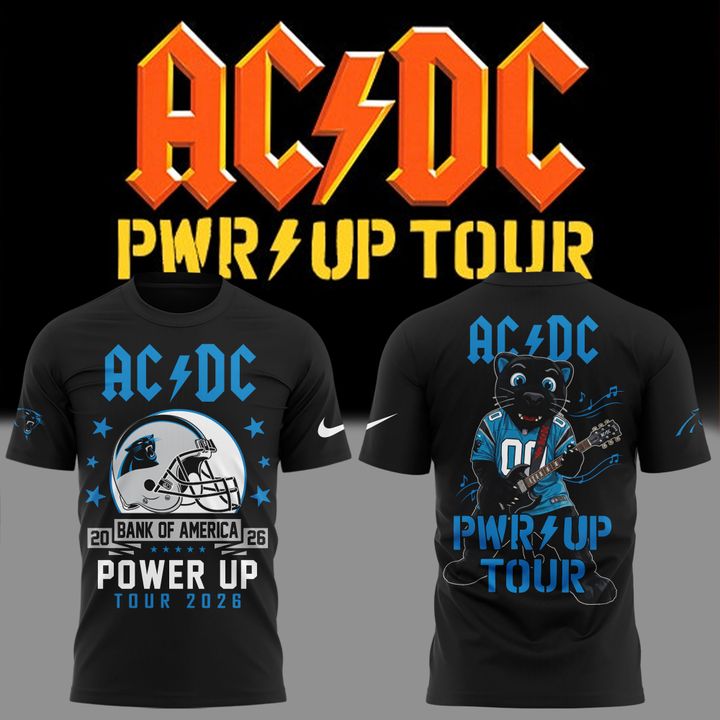 2026 Power Up Tour AC/DC x Carolina Panthers T-Shirt