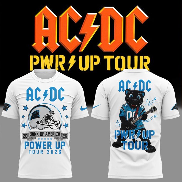 2026 Power Up Tour AC/DC x Carolina Panthers T-Shirt
