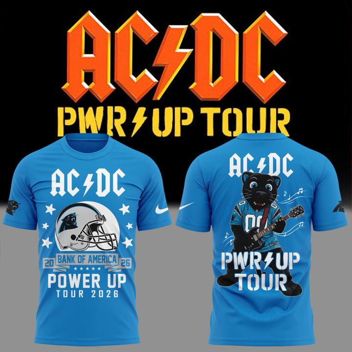 2026 Power Up Tour AC/DC x Carolina Panthers T-Shirt