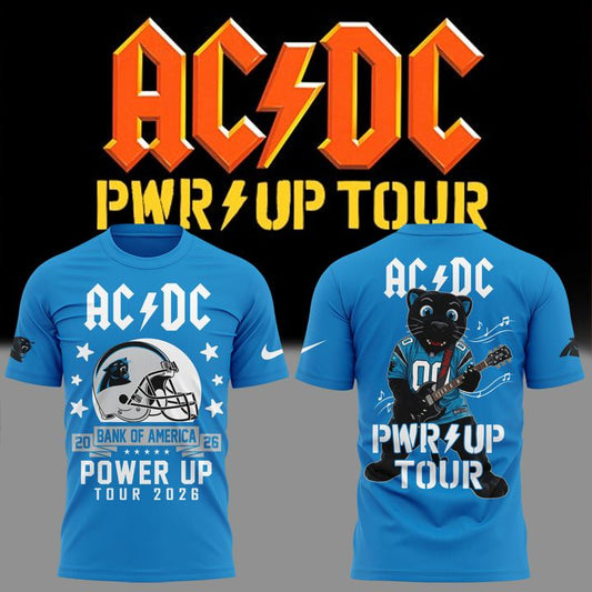 2026 Power Up Tour AC/DC x Carolina Panthers T-Shirt