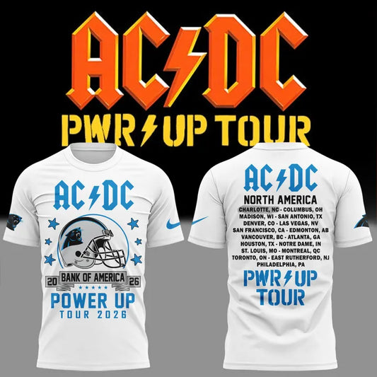 2026 Power Up Tour AC/DC x Carolina Panthers T-Shirt