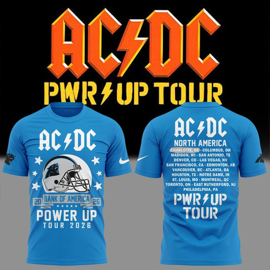 2026 Power Up Tour AC/DC x Carolina Panthers T-Shirt