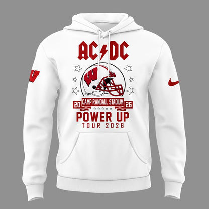 08. Perfect Hoodie AC/DC x Wisconsin Badgers Football - Power Up Tour 2026 Hoodie