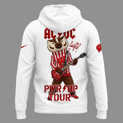 10. Limited Hoodie AC/DC x Wisconsin Badgers Football - Power Up Tour 2026 Hoodie