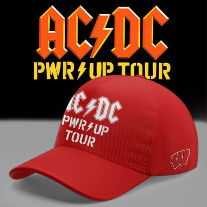 01. AC/DC x Wisconsin Badgers Football - Power Up Tour 2026 T-Shirt