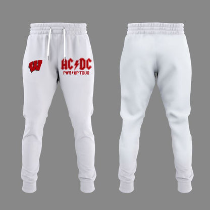 07. Exclusive Tshirt AC/DC x Wisconsin Badgers Football - Power Up Tour 2026 T-Shirt
