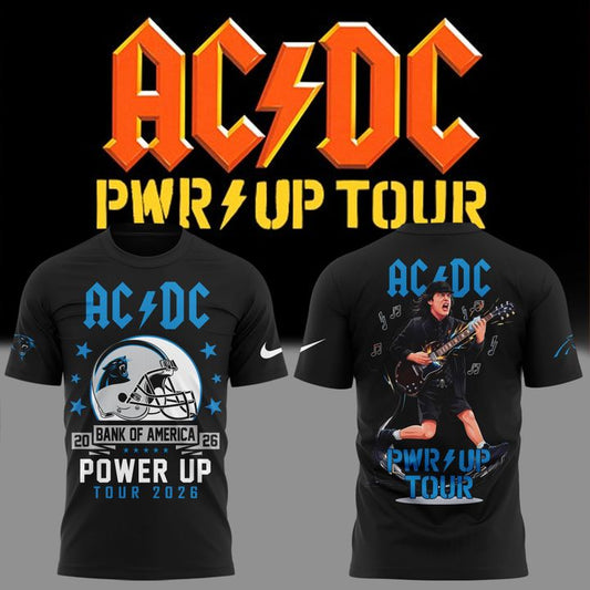 2026 Power Up Tour AC/DC x Carolina Panthers T-Shirt