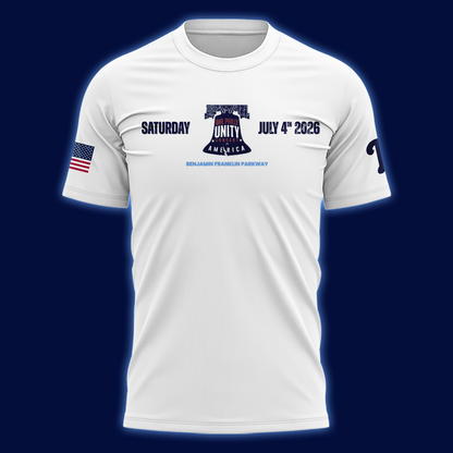 Philadelphia Phillies Celebrate America's 250th Birthday in Philly White Tshirt