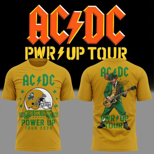 AC/DC x Notre Dame Football - Power Up Tour 2026 T-Shirt
