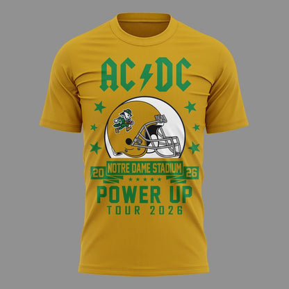 05. Special AC/DC x Notre Dame Football - Power Up Tour 2026 T-Shirt