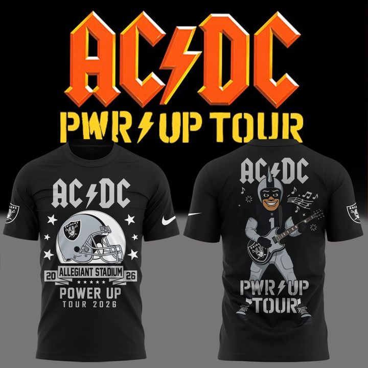 01. AC/DC x Las Vegas Raiders - Power Up Tour 2026 T-Shirt