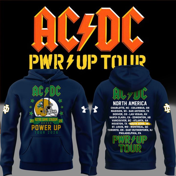 03.1. Special Hoodie AC/DC x Notre Dame Football - Power Up Tour 2026 Hoodie