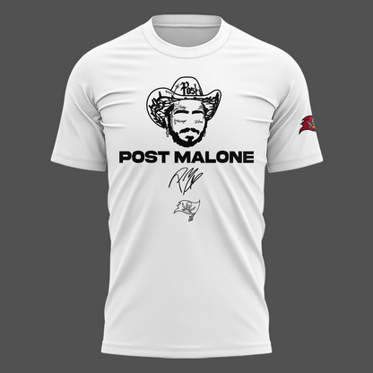 Exclusive Post Malone x Tampa Bay Buccaneers White Tshirt 2026