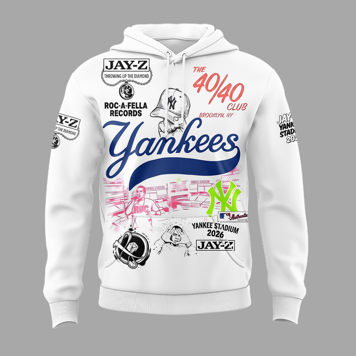 Exclusive Version JAŸ-Z x New York Yankees Hoodie 2026