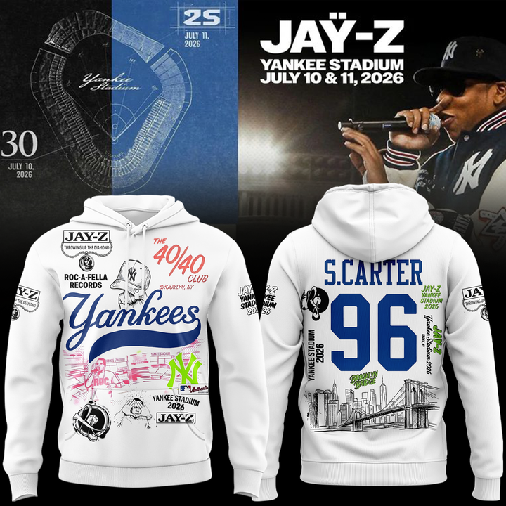 Exclusive Version JAŸ-Z x New York Yankees Hoodie 2026