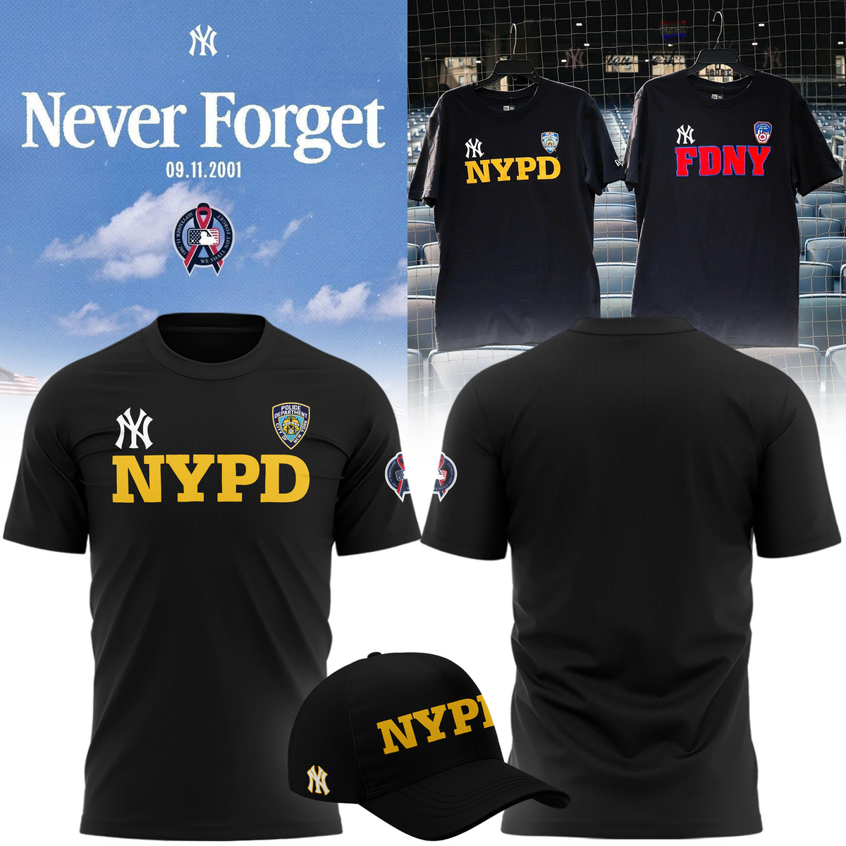 New York Yankees x NYPD T-shirt