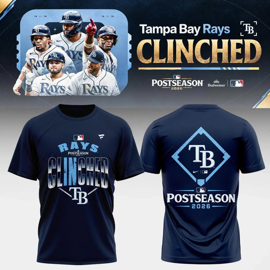 Limited Edition Tampa Bay Rays Postseason 2026 Clinched T-shirt