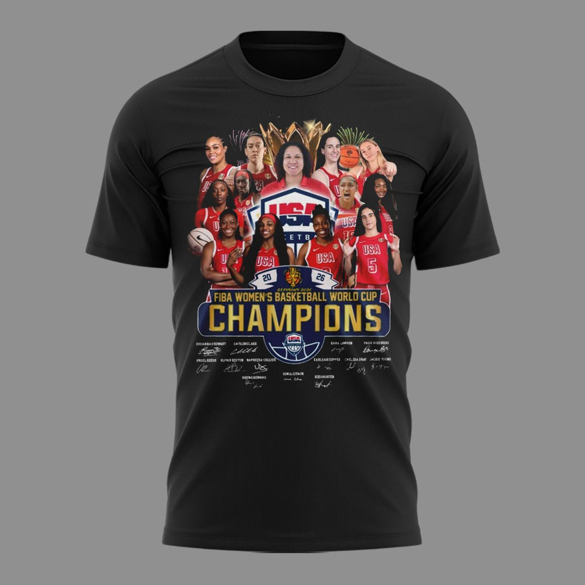 01. USA - FIBA Women's Basketball World Cup Champion T-Shirt