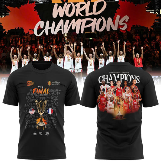 Limited Edition USA Women’s Basketball 2026 FIBA World Cup Champions T-shirt