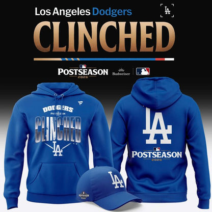 Men's Los Angeles Dodgers Royal 2026 Postseason Locker Room Hoodie