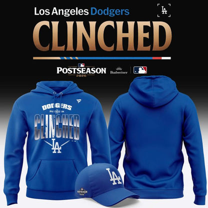 Men's Los Angeles Dodgers Royal 2026 Postseason Locker Room Hoodie