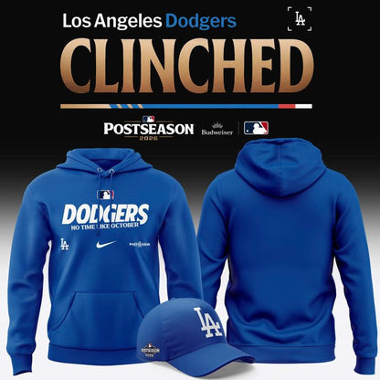 Men's Los Angeles Dodgers Royal 2026 Postseason Locker Room Hoodie