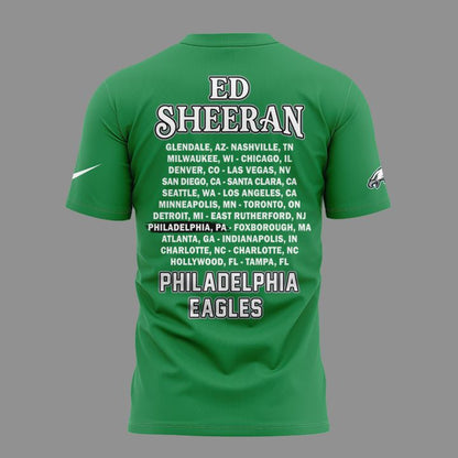 Ed Sheeran - Loop Tour 2026 x Philadelphia Eagles Mascots T-Shirt