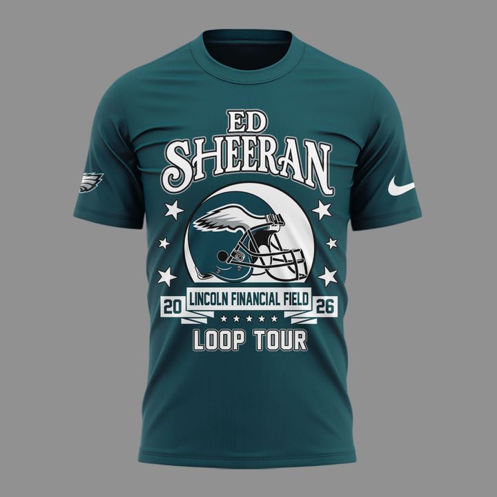 Ed Sheeran - Loop Tour 2026 x Philadelphia Eagles Mascots T-Shirt
