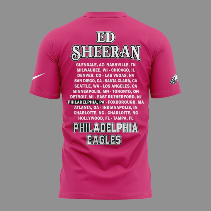 Ed Sheeran - Loop Tour 2026 x Philadelphia Eagles Mascots T-Shirt